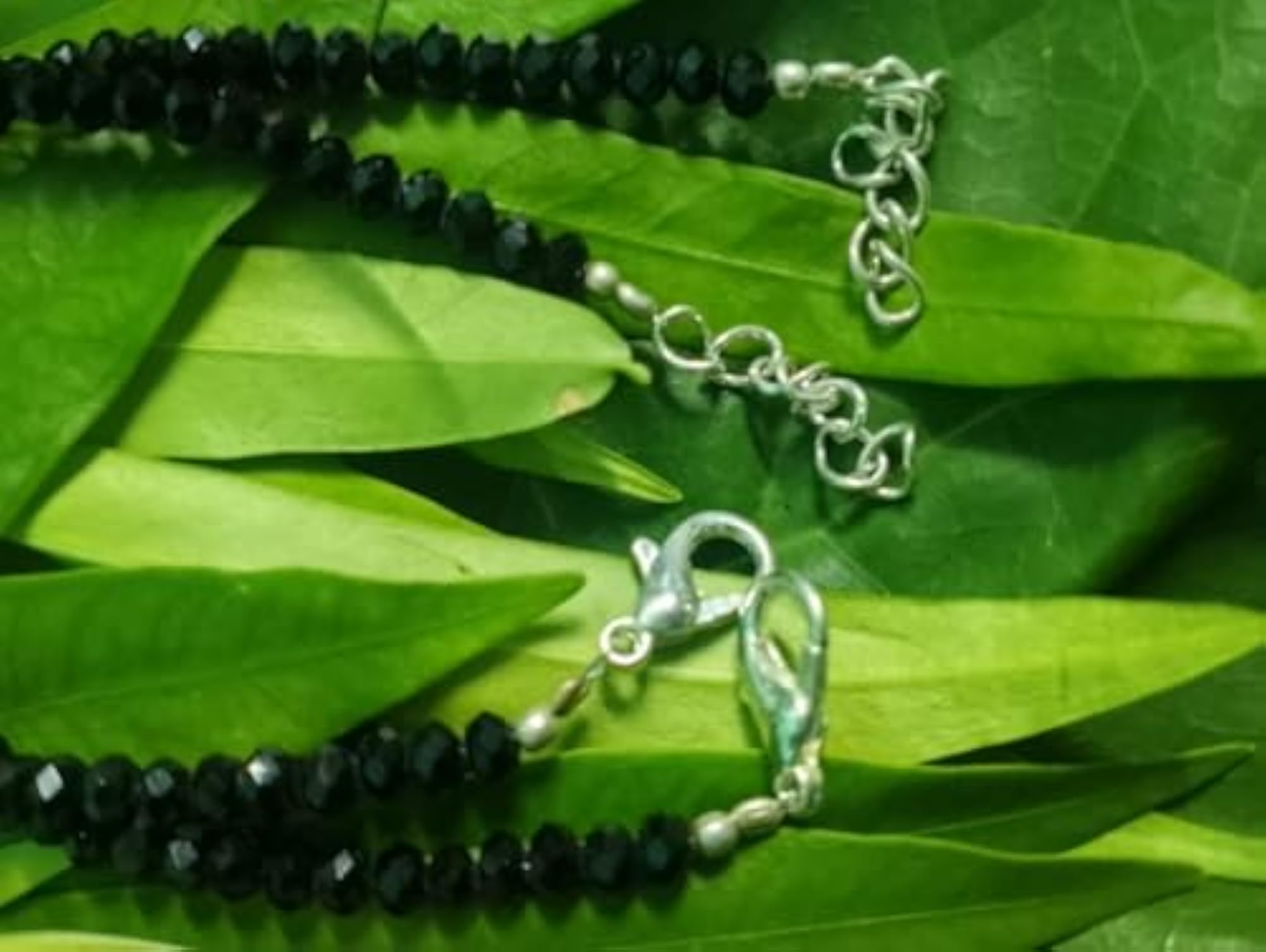 Fantastic Nazar Battu Combo Bracelet, Black Crystal & Buddha Charm